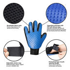 deshedding grooming gloves