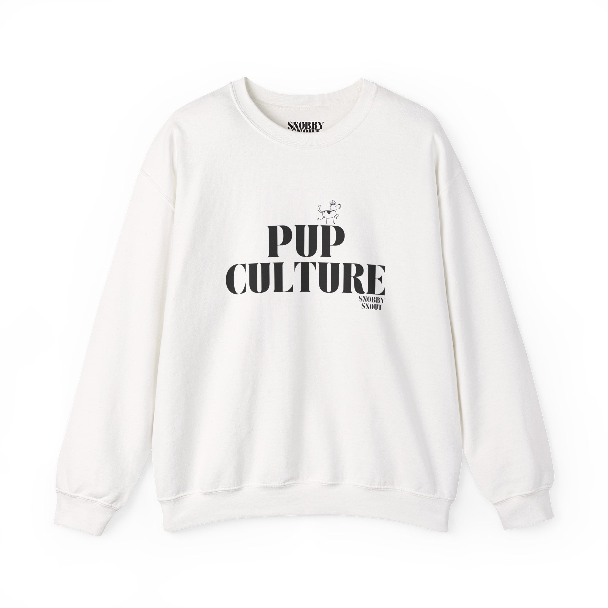 "pup culture" heavy crewneck sweatshirt