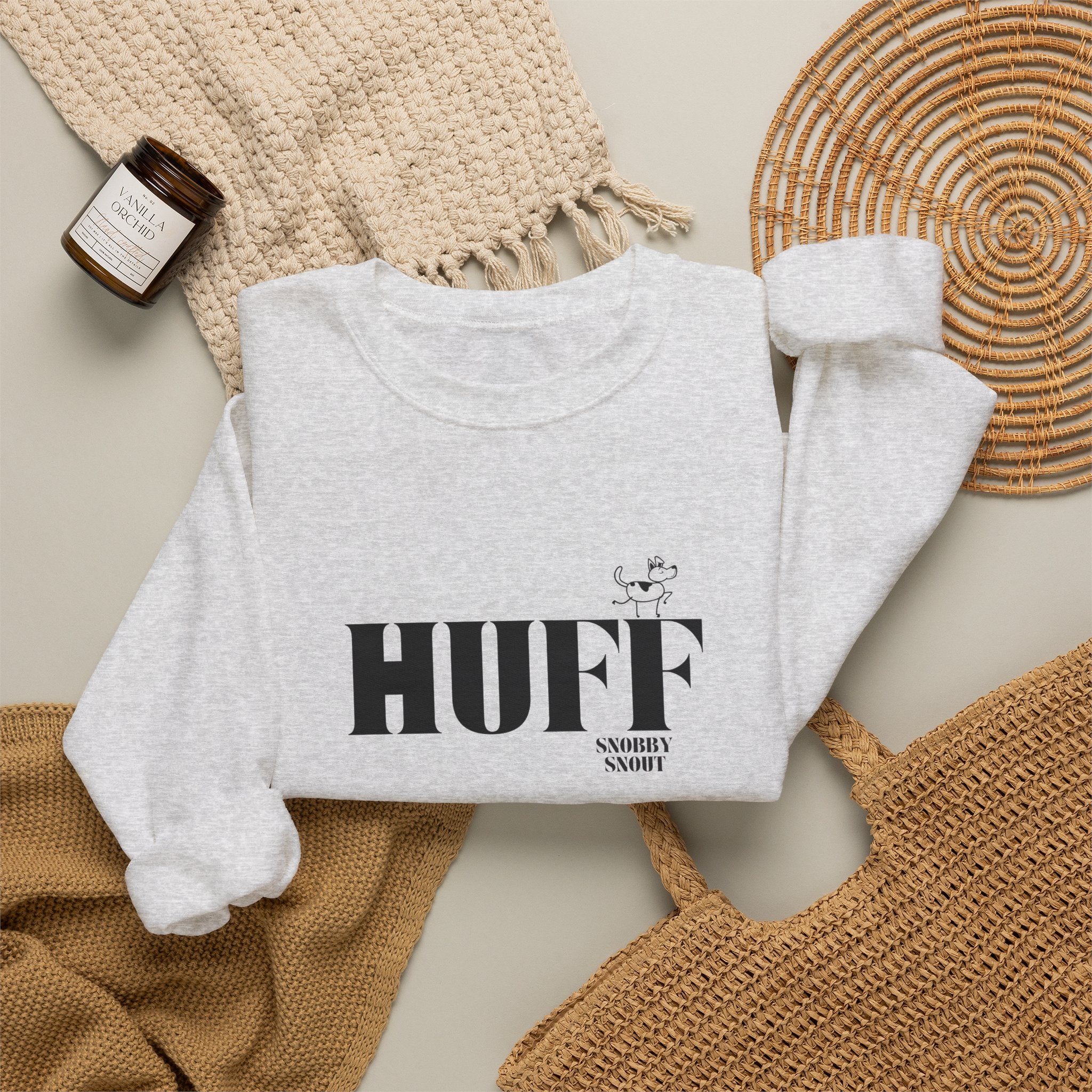 "huff" heavy crewneck sweatshirt