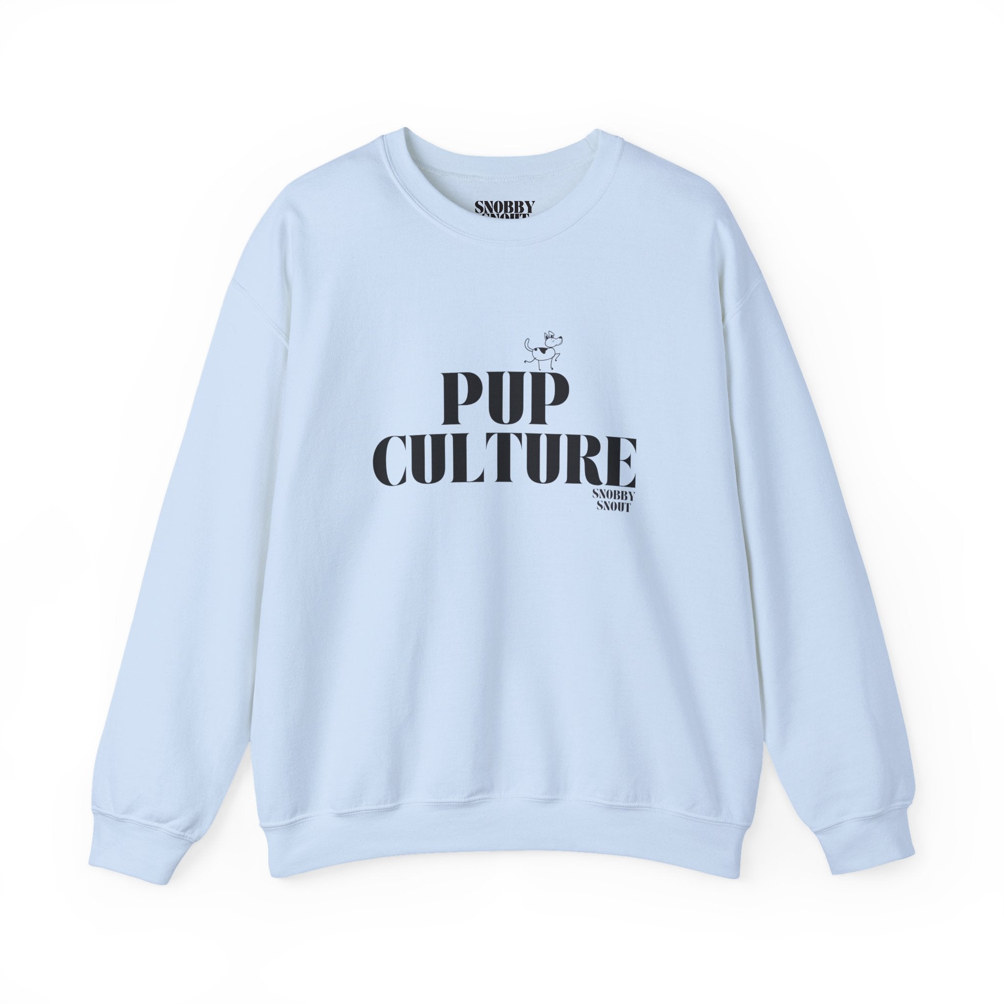 "pup culture" heavy crewneck sweatshirt