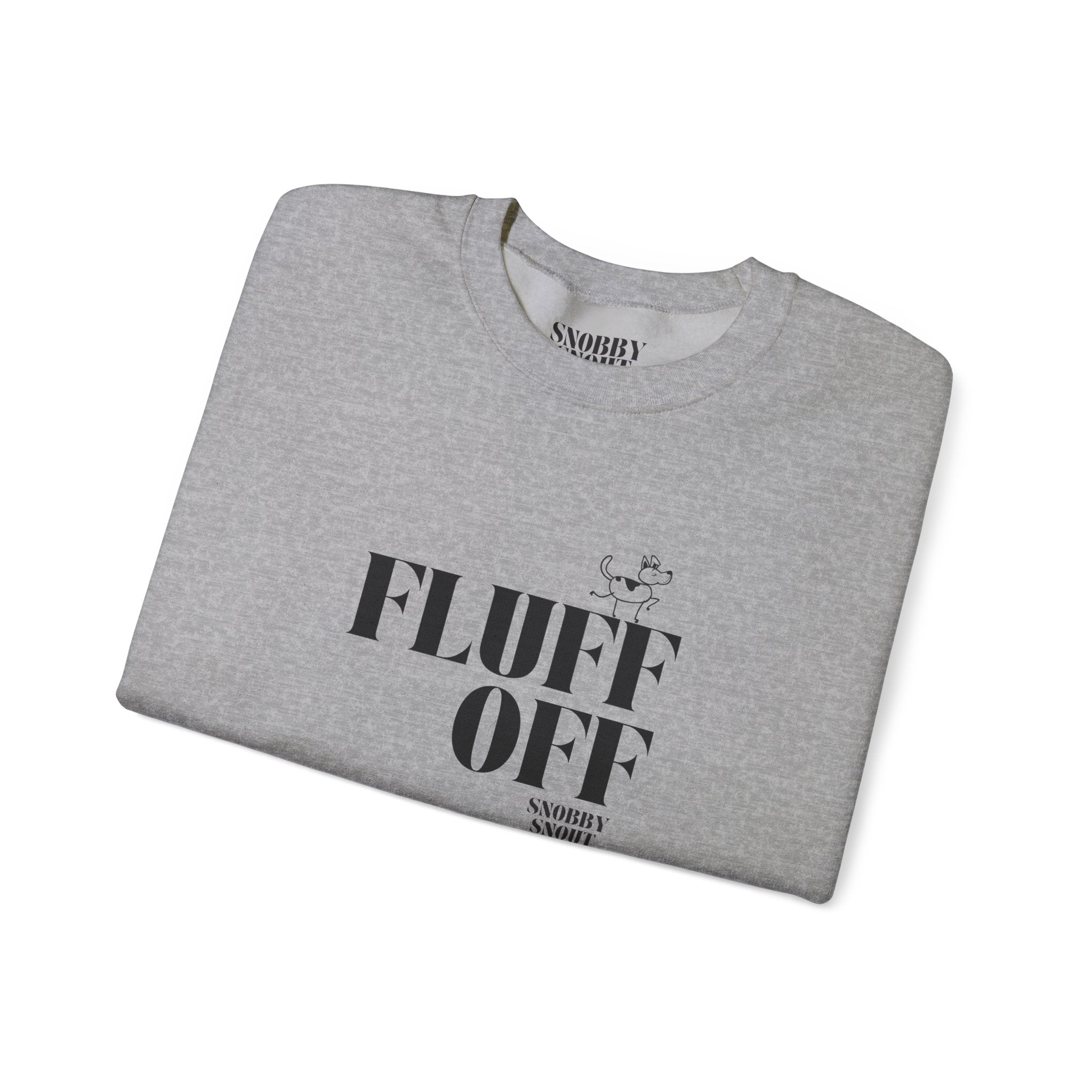 "fluff off" heavy crewneck sweatshirt