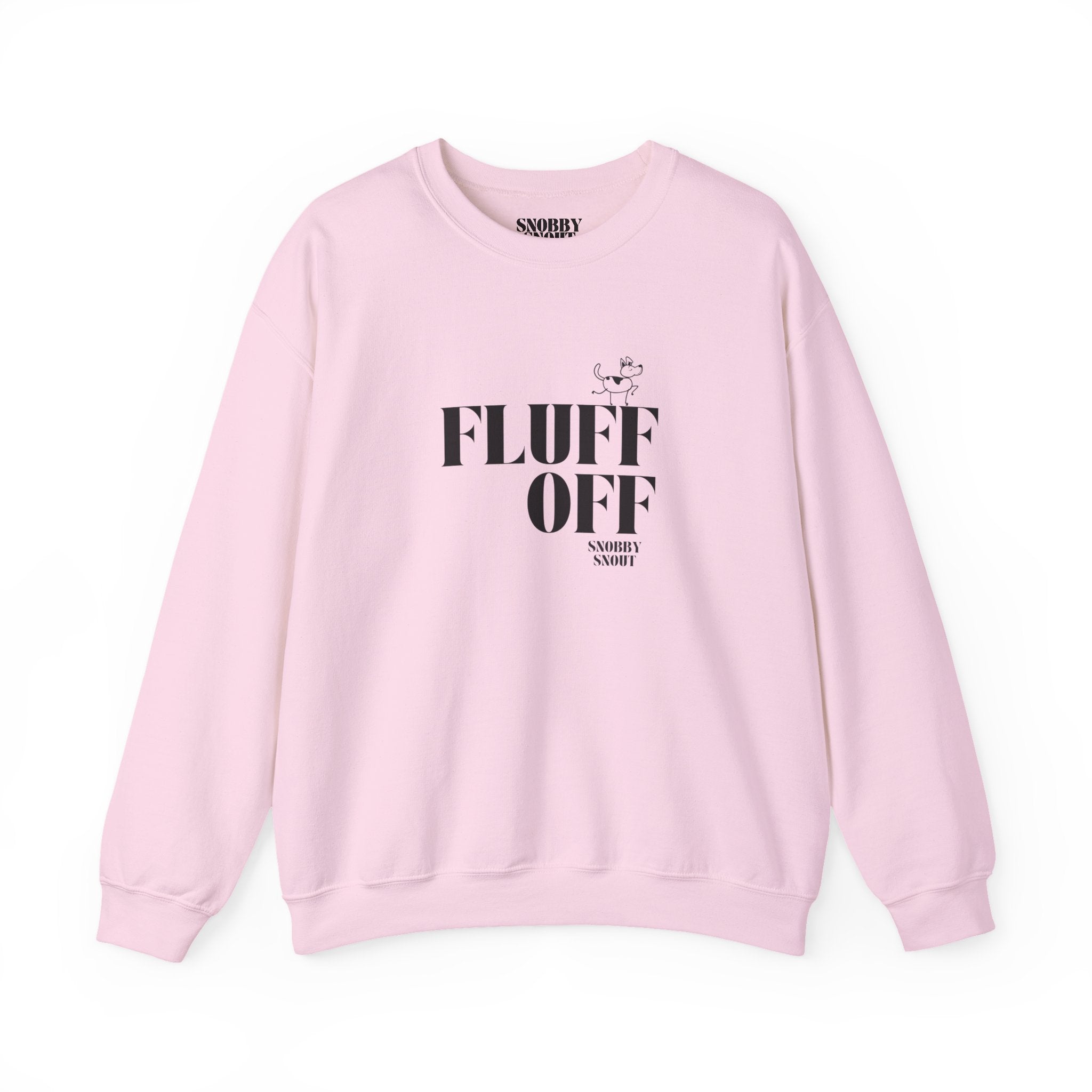 "fluff off" heavy crewneck sweatshirt