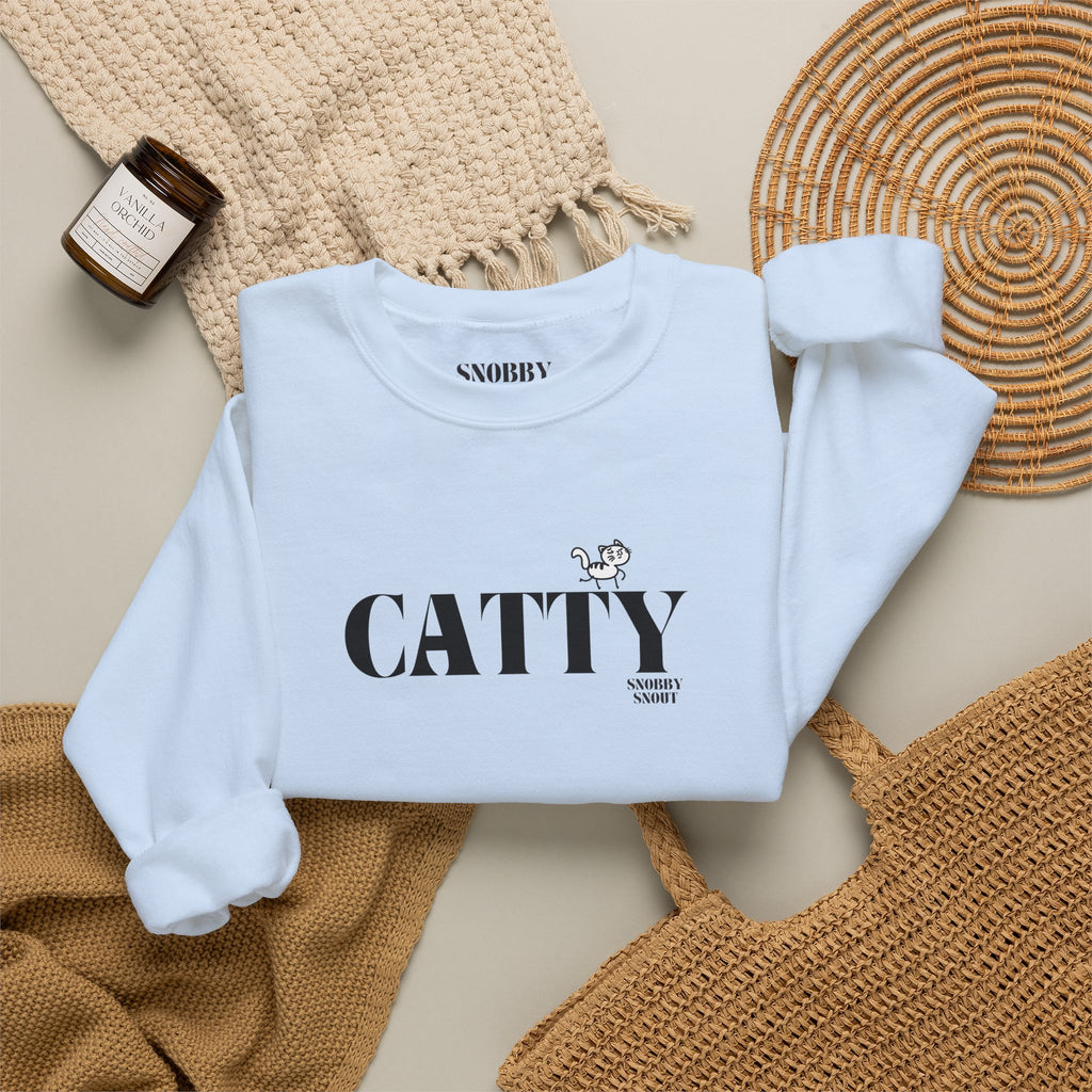 "catty" crewneck sweatshirt