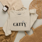 "catty" crewneck sweatshirt