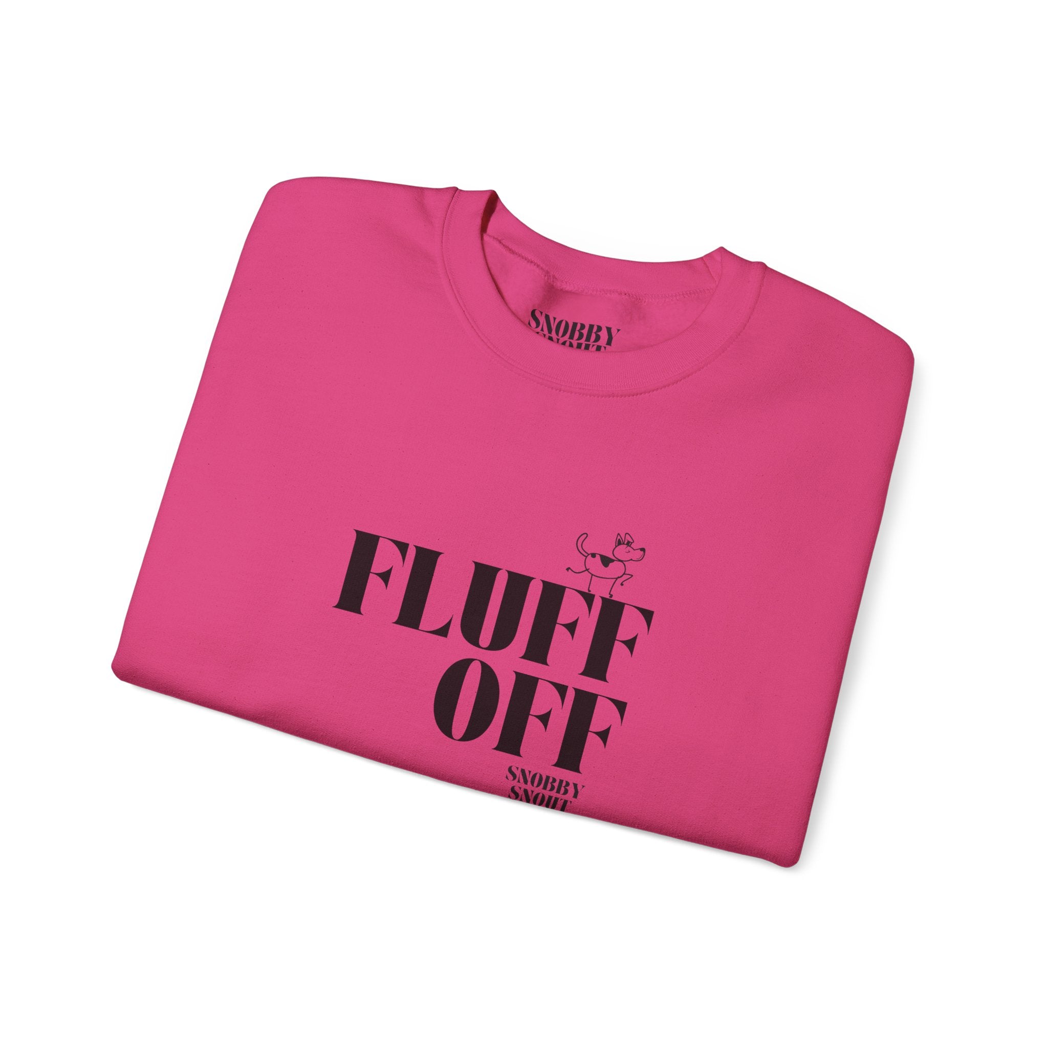 "fluff off" heavy crewneck sweatshirt