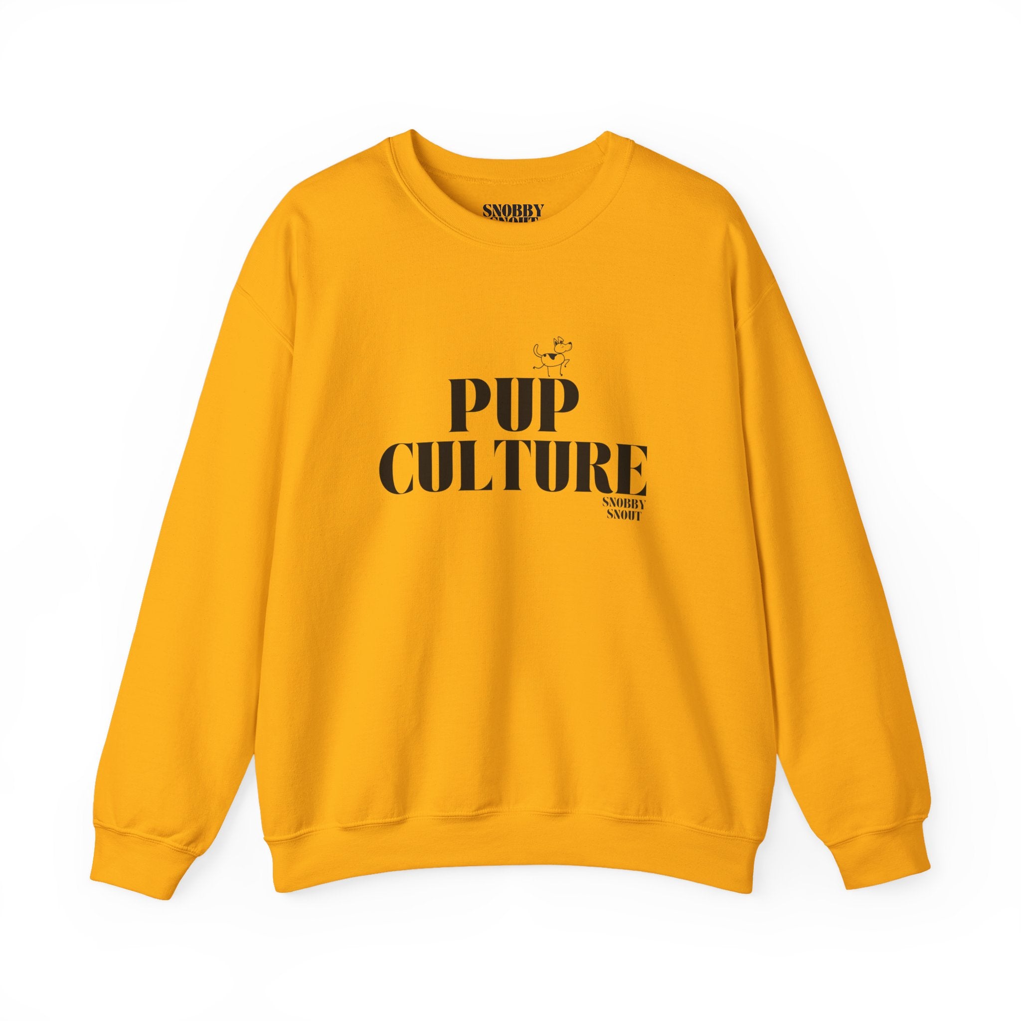 "pup culture" heavy crewneck sweatshirt