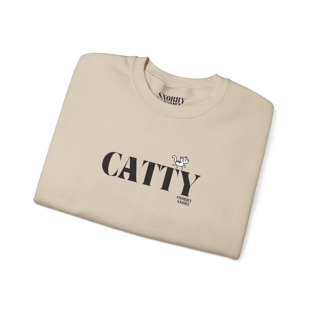"catty" crewneck sweatshirt