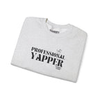 "professional yapper" heavy crewneck sweatshirt