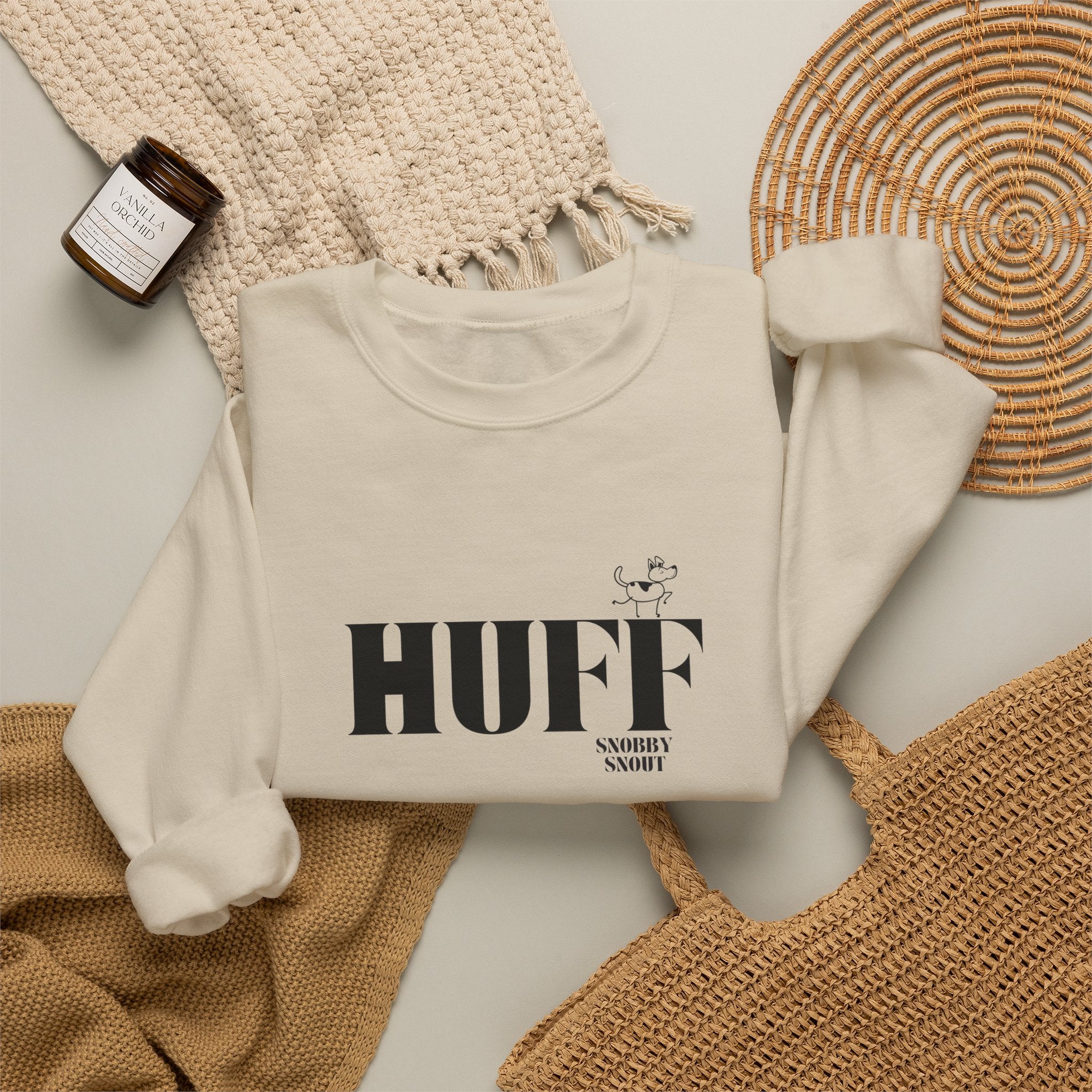 "huff" heavy crewneck sweatshirt