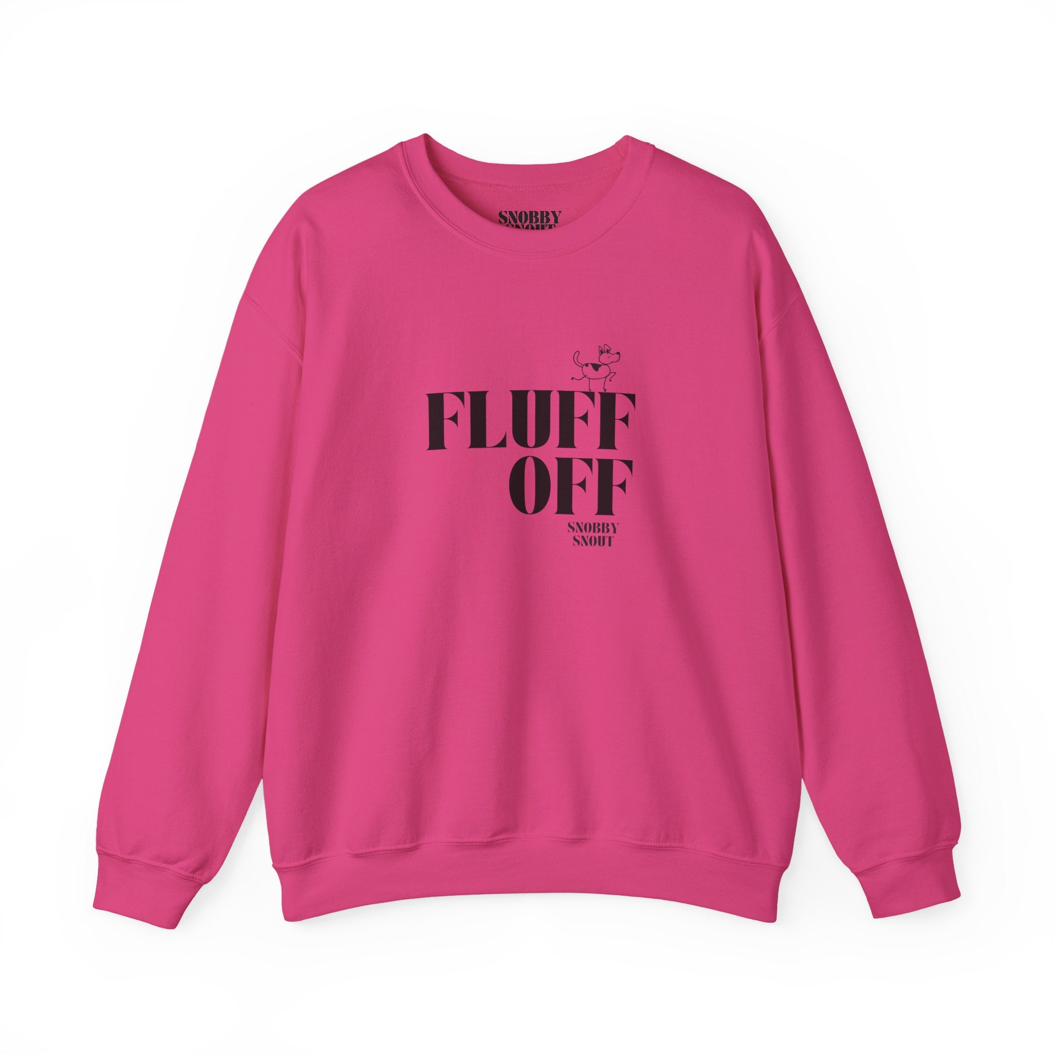 "fluff off" heavy crewneck sweatshirt