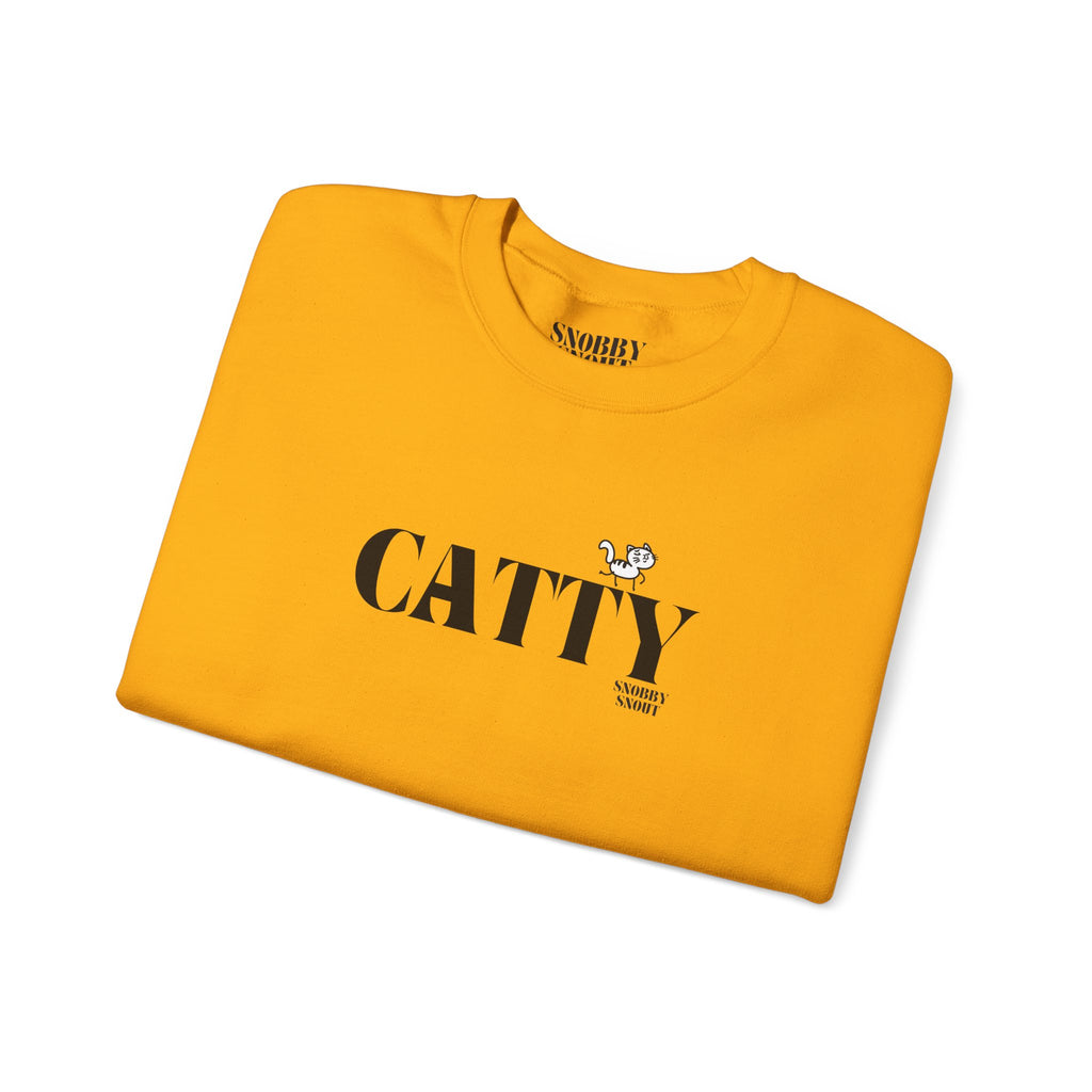 "catty" crewneck sweatshirt