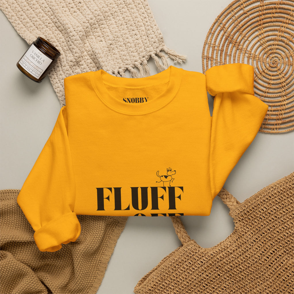 "Fluff Off" Heavy Crewneck Sweatshirt