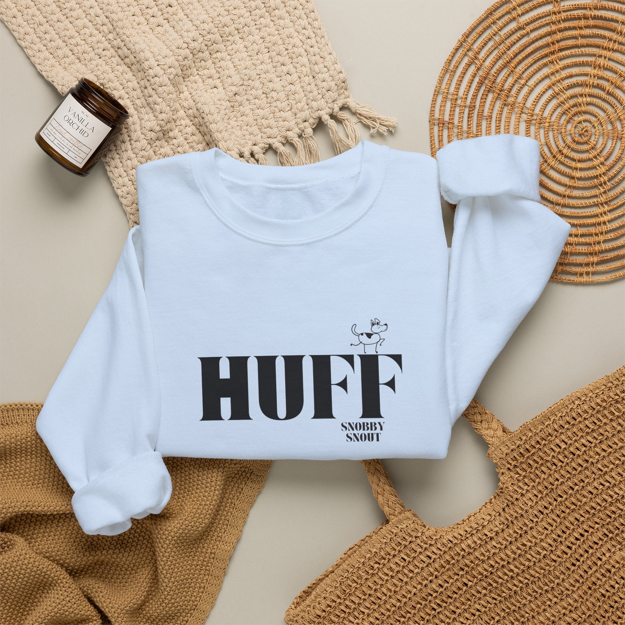 "huff" heavy crewneck sweatshirt