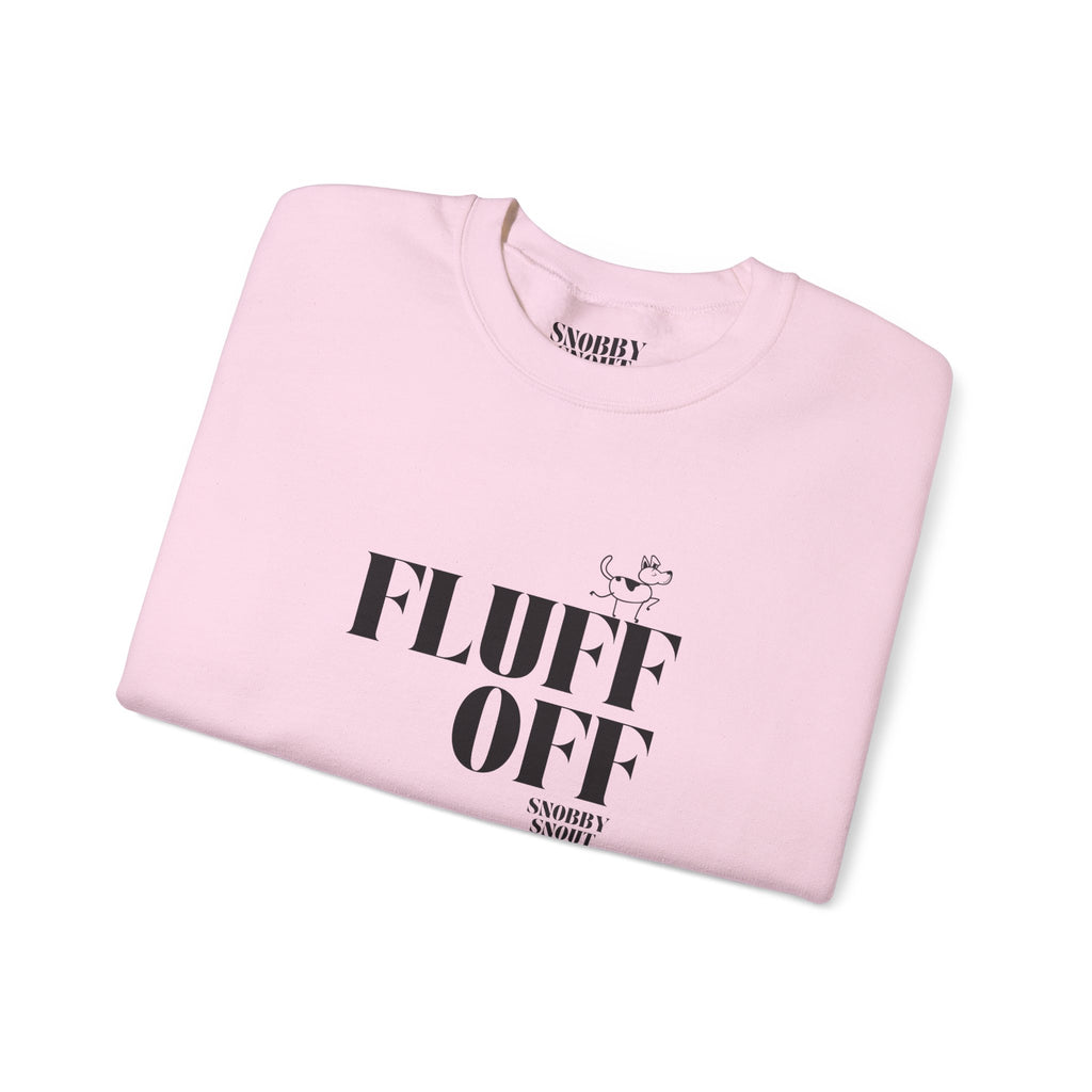 "fluff off" heavy crewneck sweatshirt