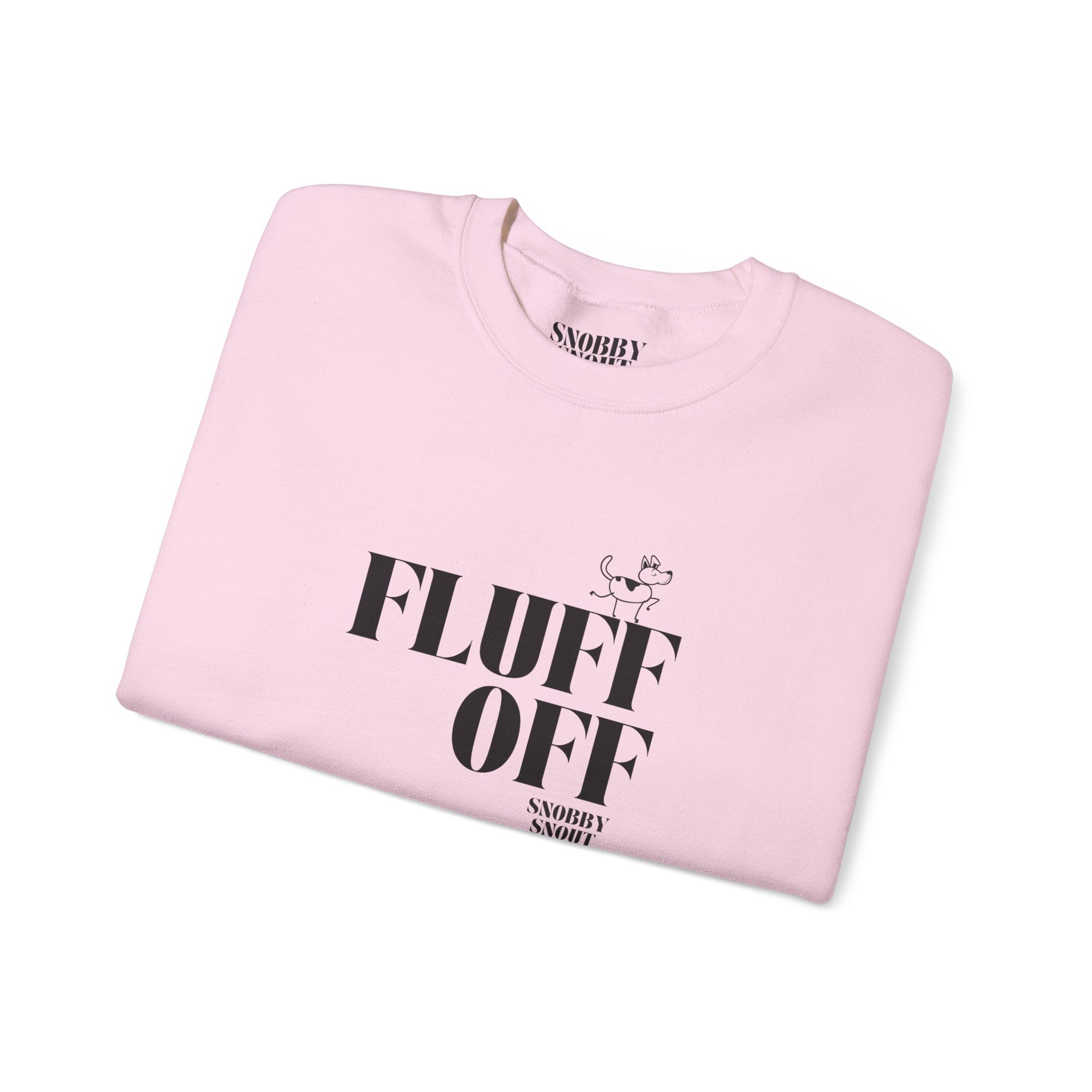 "fluff off" heavy crewneck sweatshirt