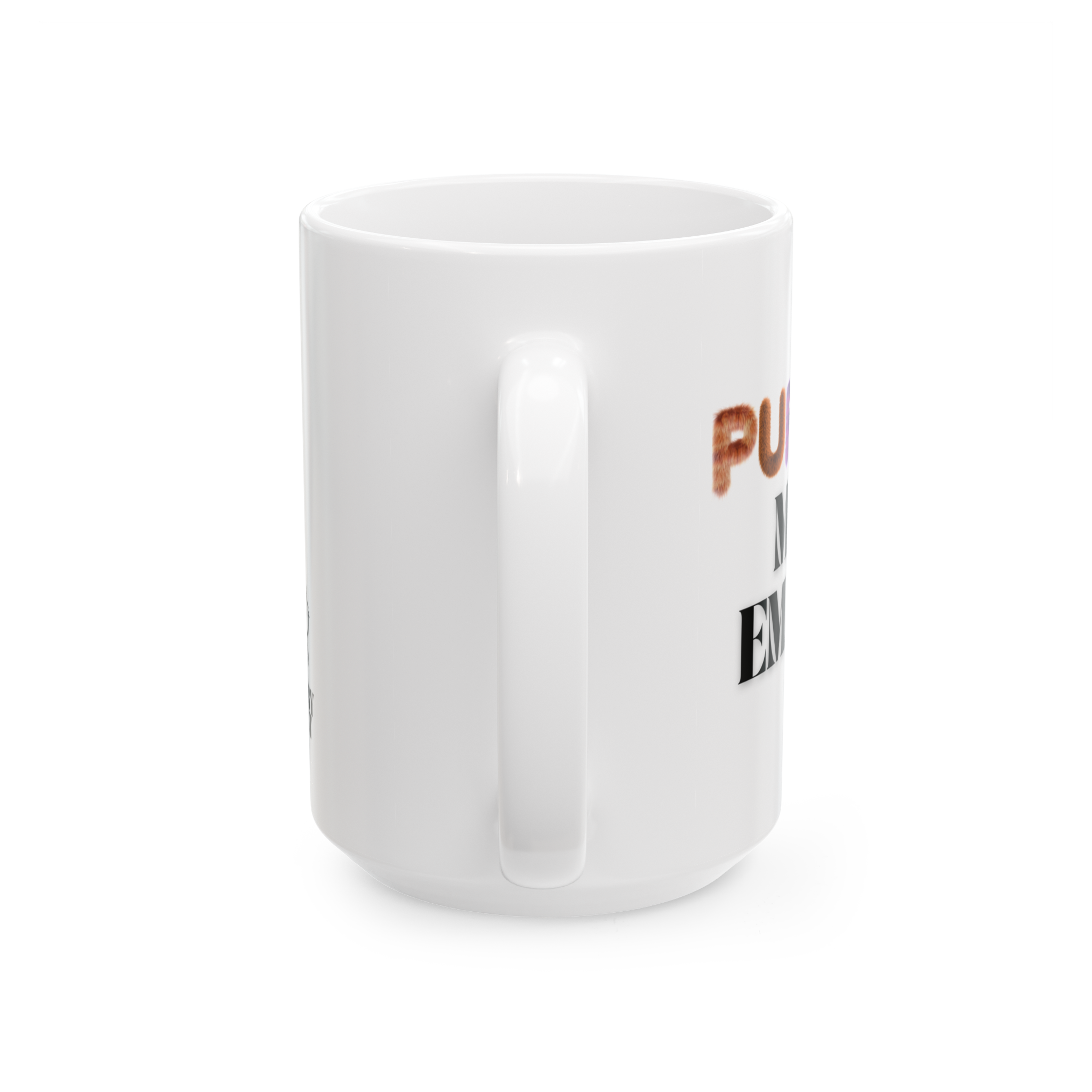 "purrr my email" extraaa graphic mug