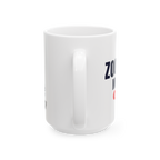 "zoomie mode on" graphic mug