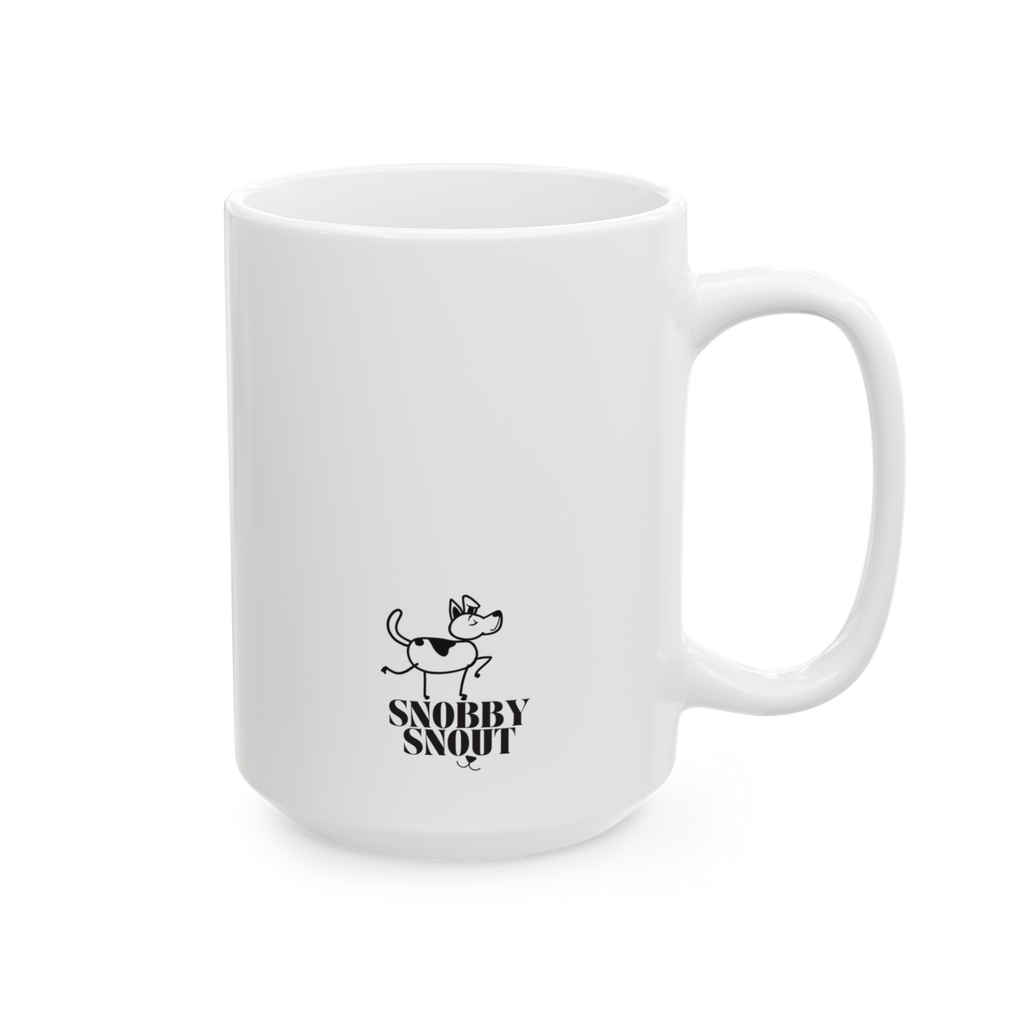 "zoomie mode on" graphic mug