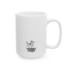 "zoomie mode on" graphic mug