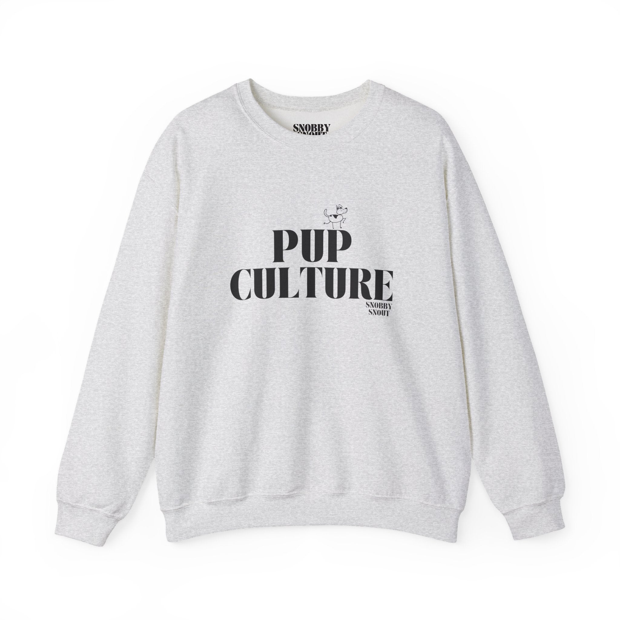 "pup culture" heavy crewneck sweatshirt