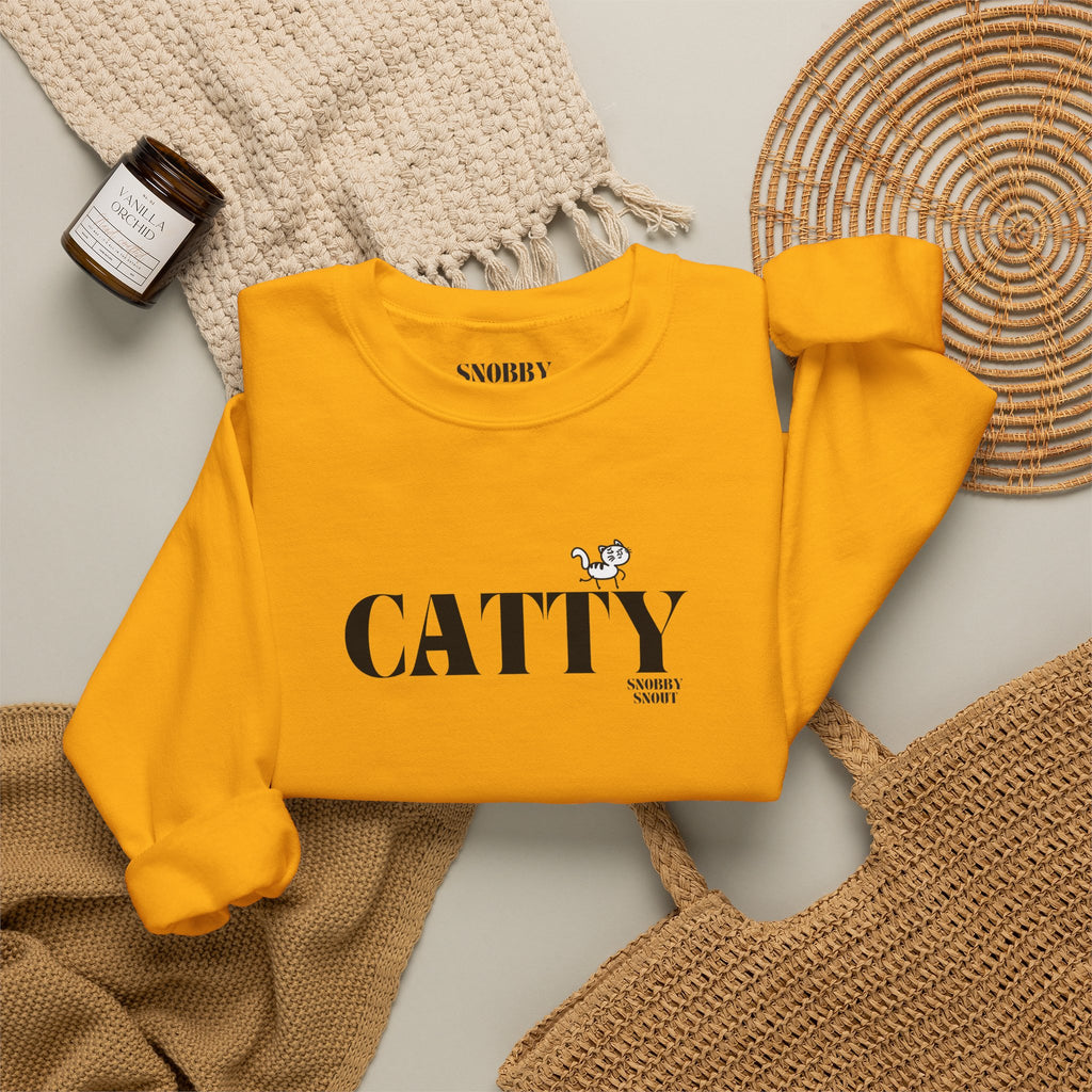 "catty" crewneck sweatshirt