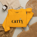 "catty" crewneck sweatshirt