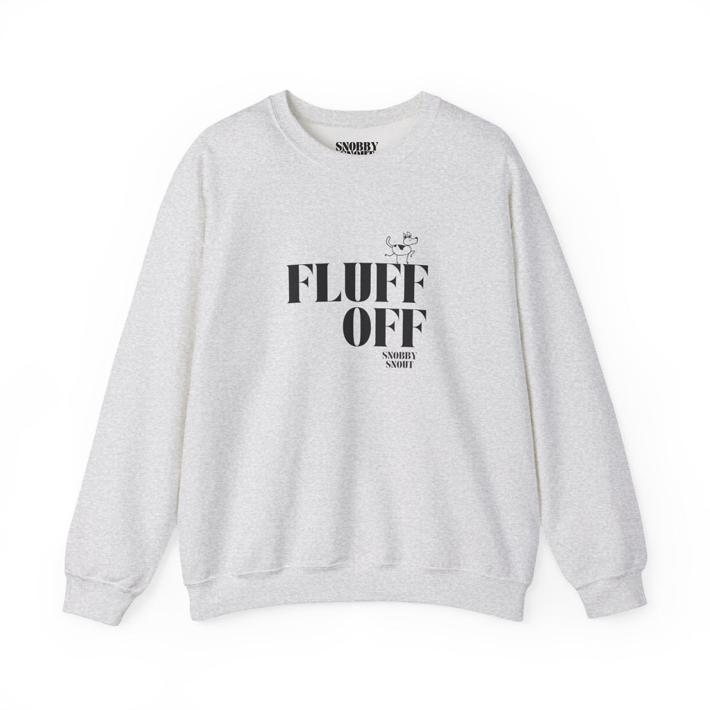 "fluff off" heavy crewneck sweatshirt