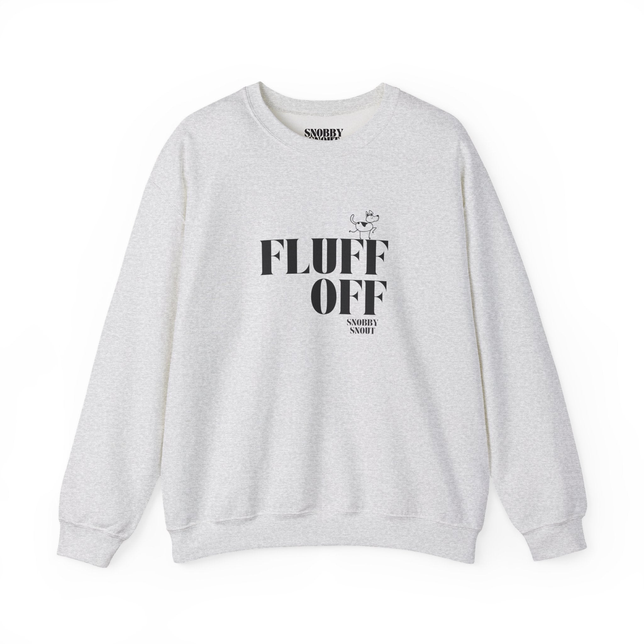 "fluff off" heavy crewneck sweatshirt