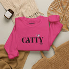 "catty" crewneck sweatshirt