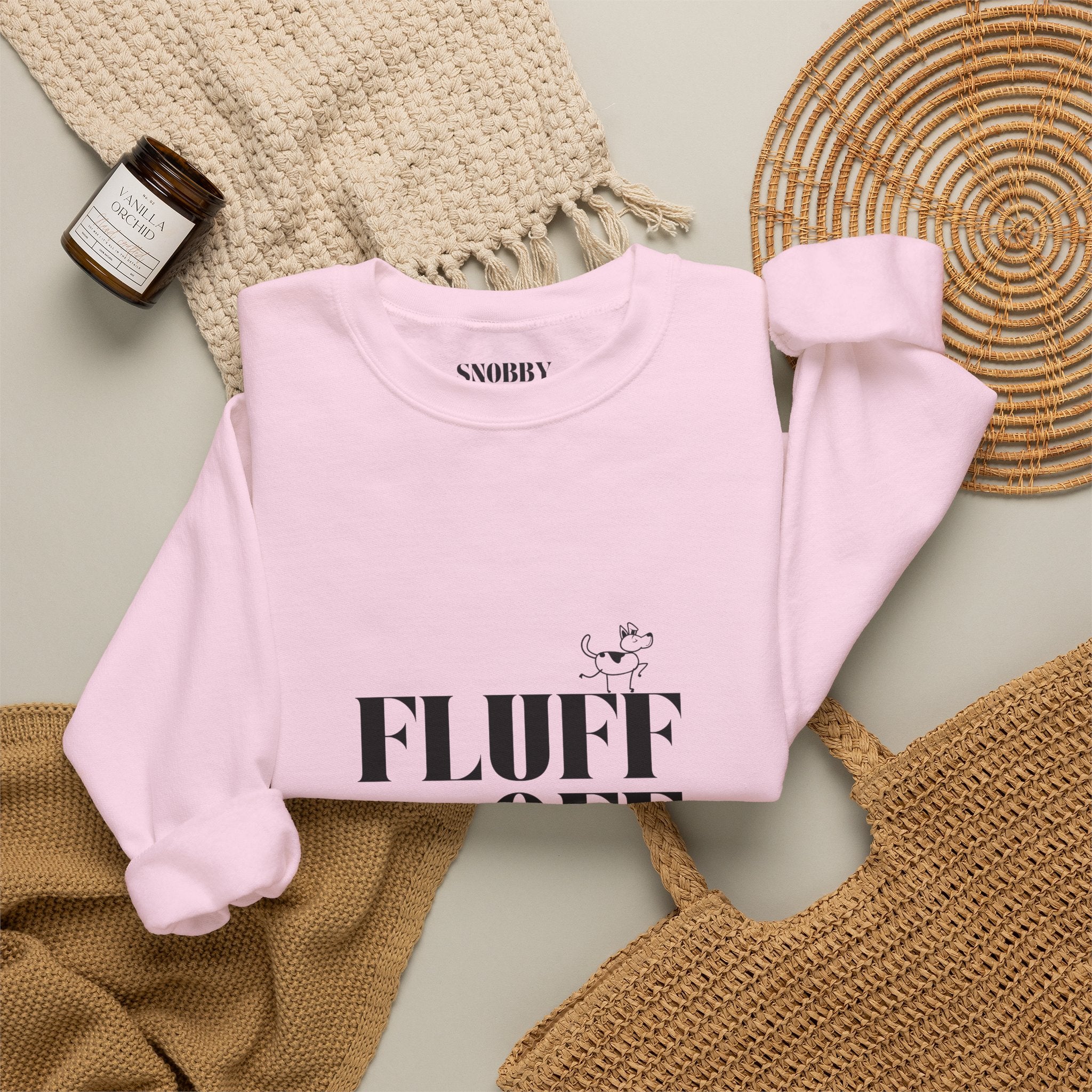 "Fluff Off" Heavy Crewneck Sweatshirt