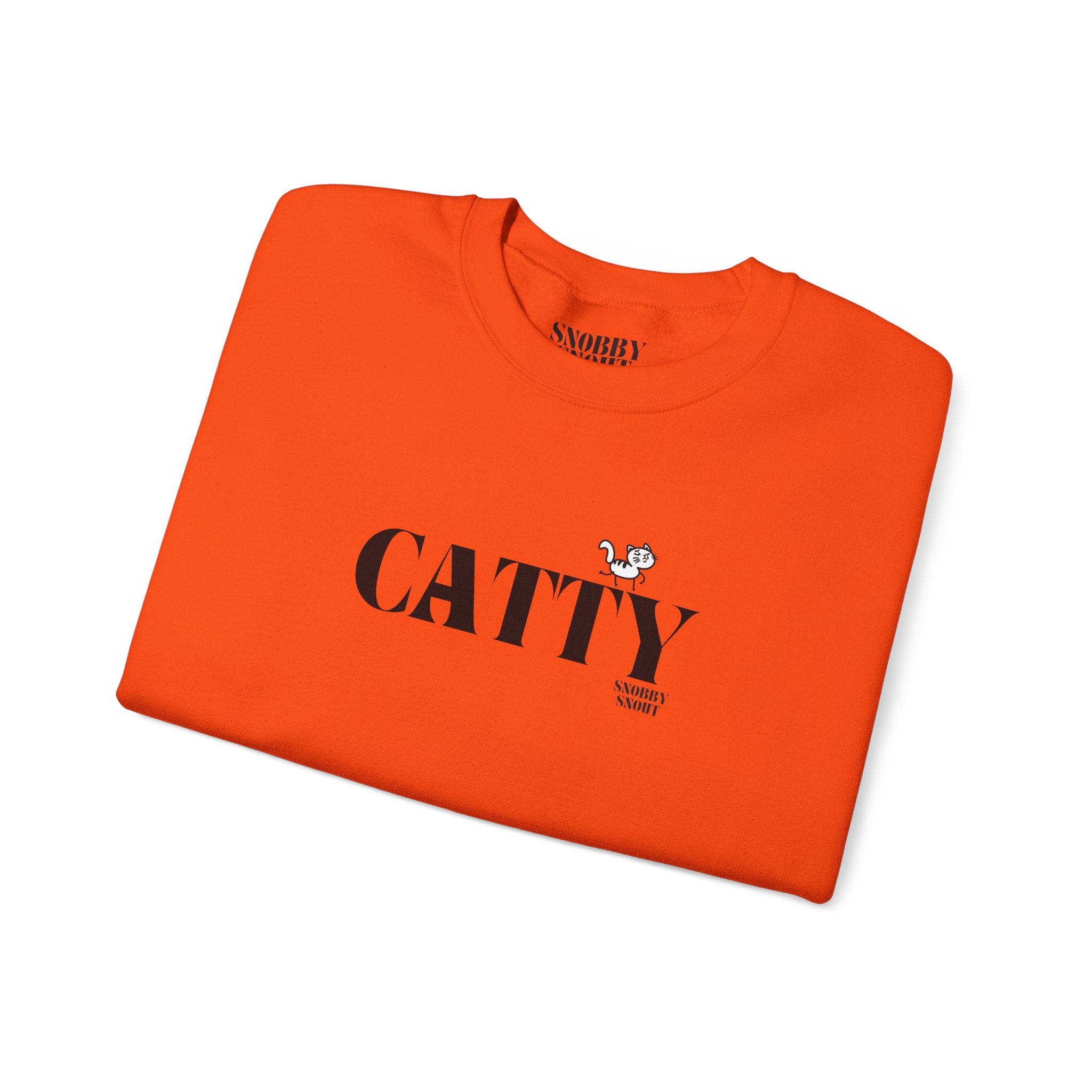 "catty" crewneck sweatshirt