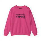 "professional yapper" heavy crewneck sweatshirt