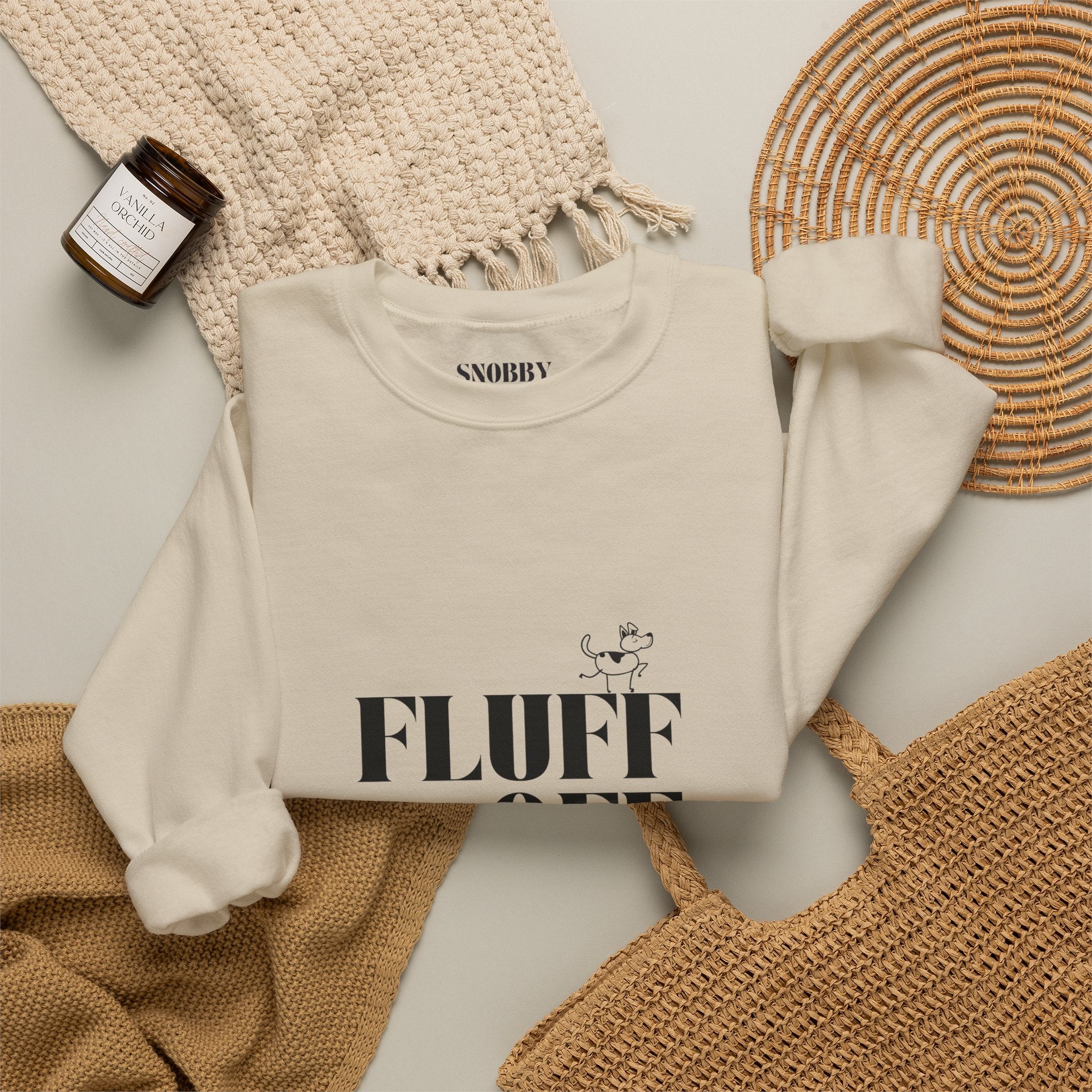 "Fluff Off" Heavy Crewneck Sweatshirt