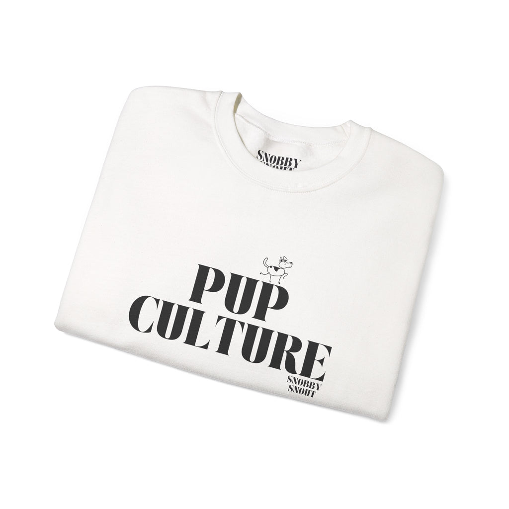 "pup culture" heavy crewneck sweatshirt