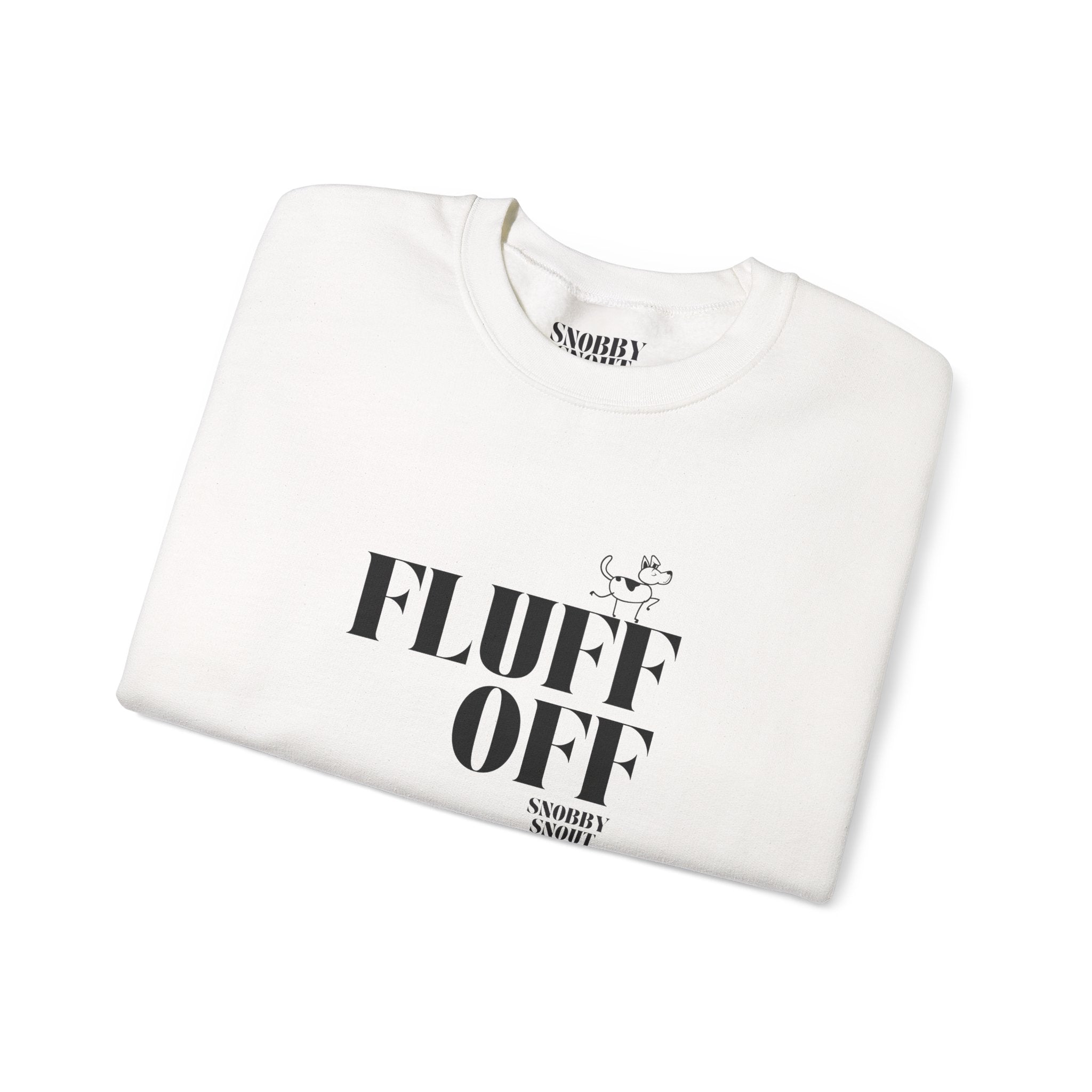 "fluff off" heavy crewneck sweatshirt