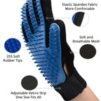deshedding grooming gloves