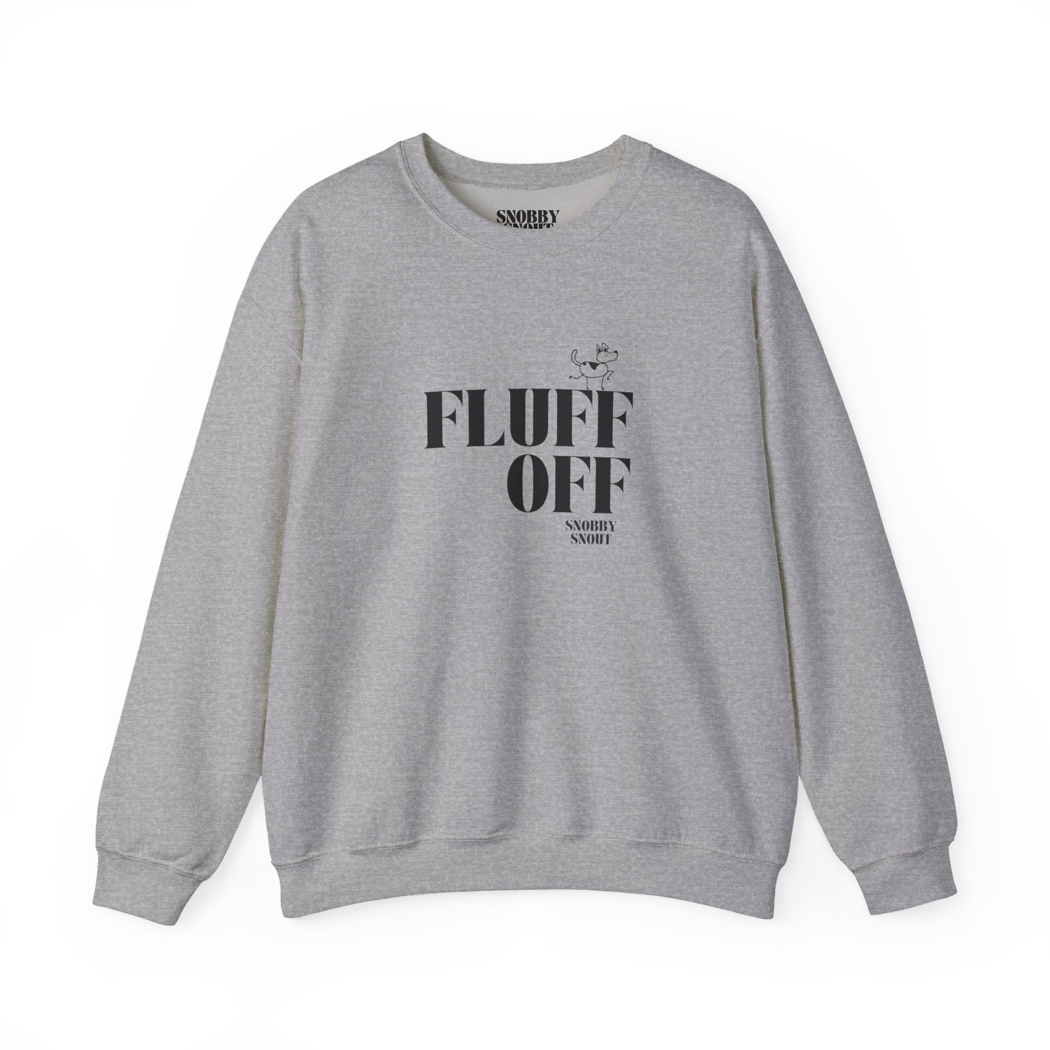 "fluff off" heavy crewneck sweatshirt