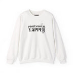 "professional yapper" heavy crewneck sweatshirt