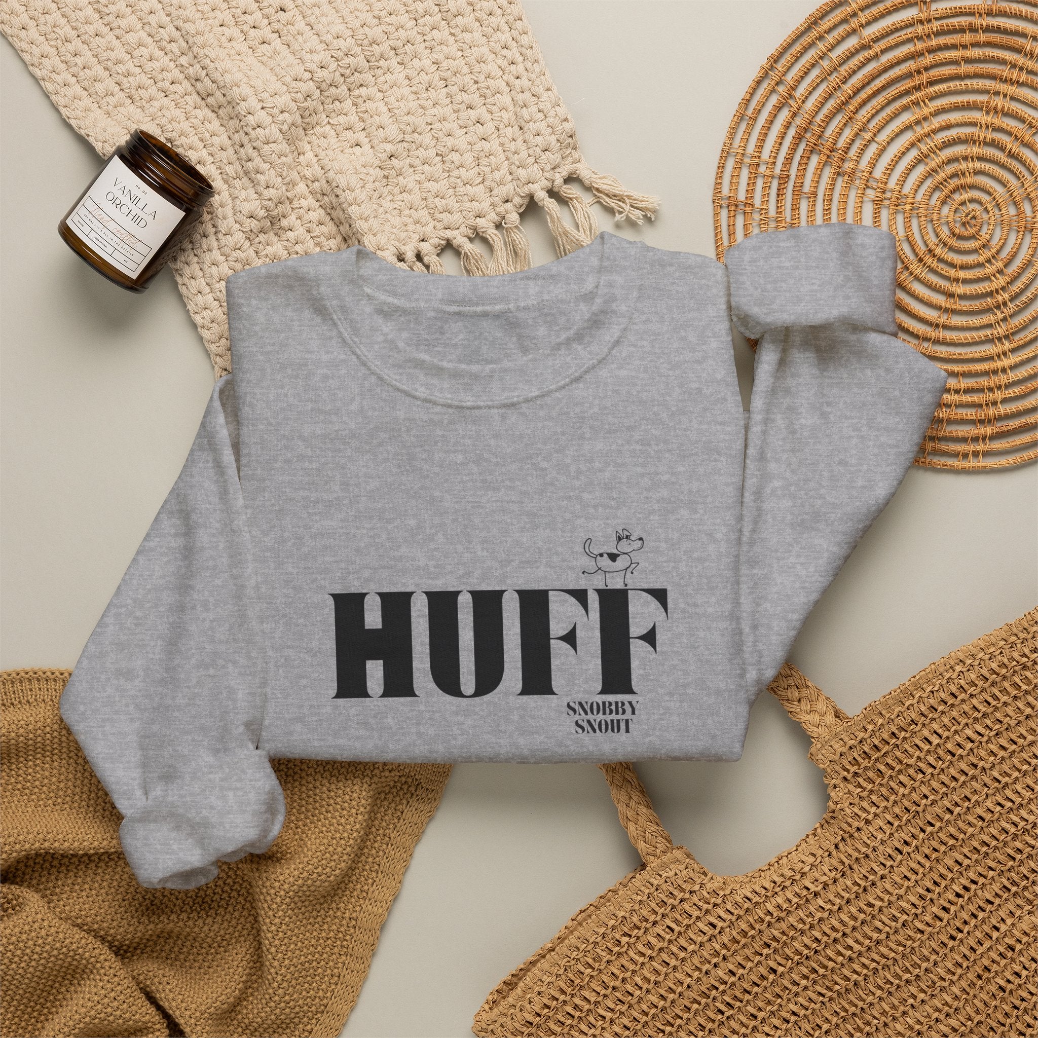 "huff" heavy crewneck sweatshirt