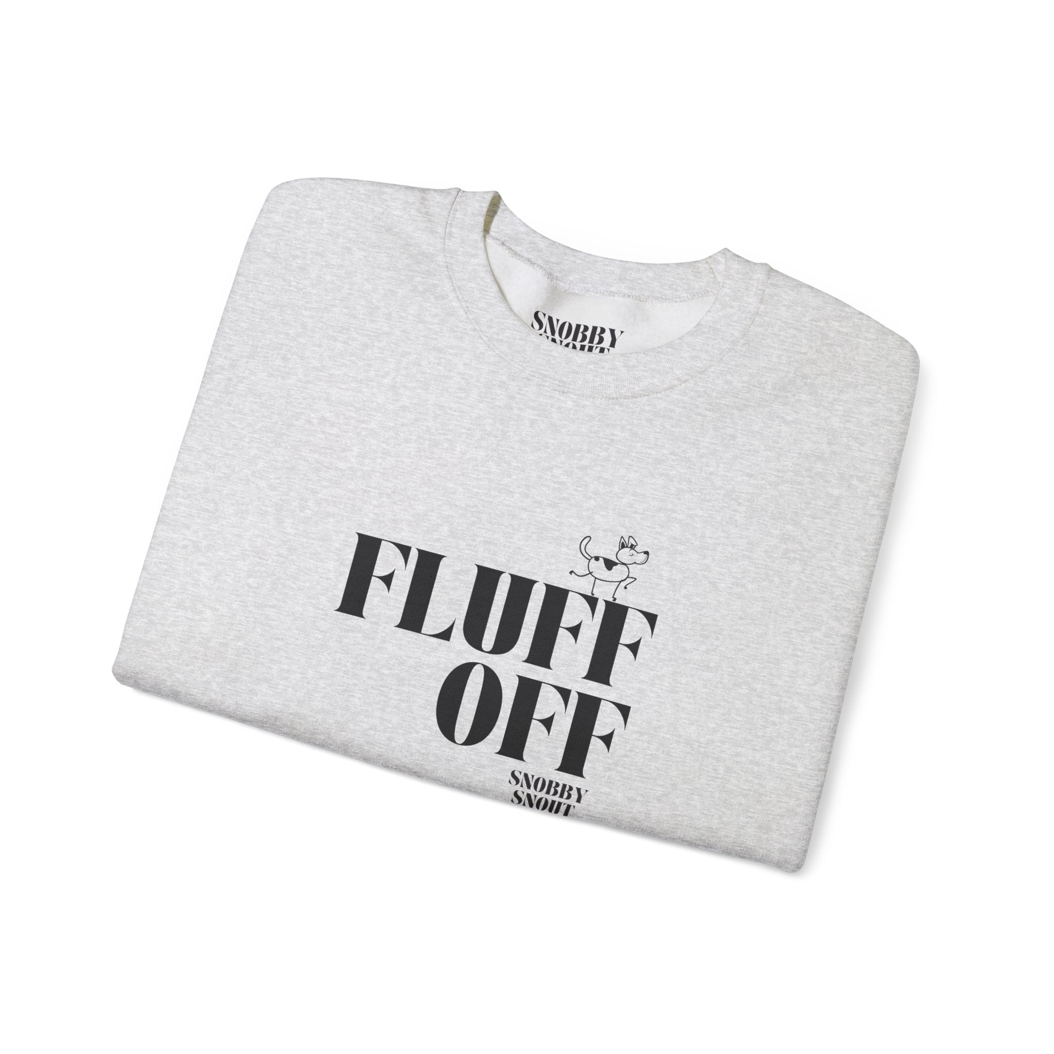 "fluff off" heavy crewneck sweatshirt
