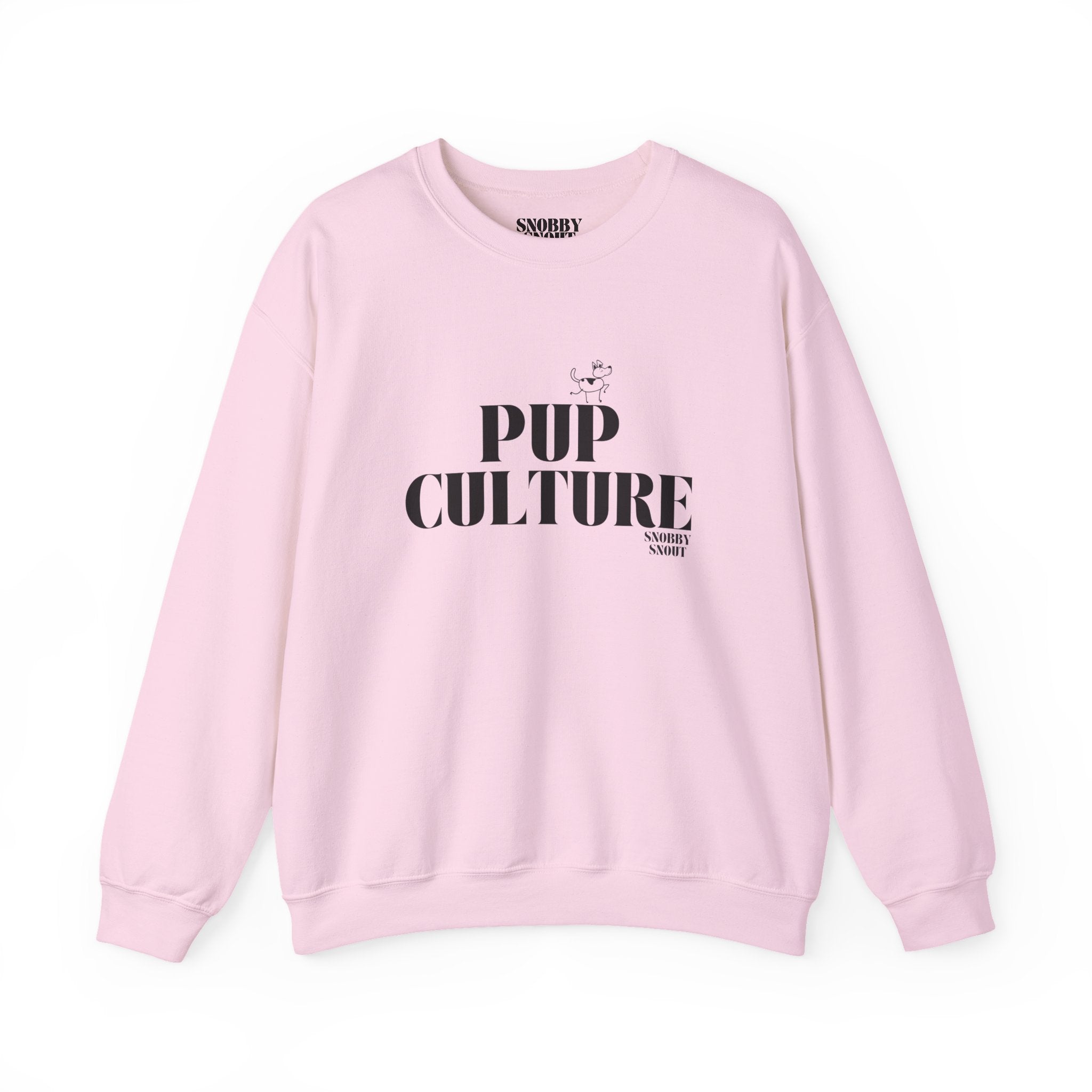 "pup culture" heavy crewneck sweatshirt