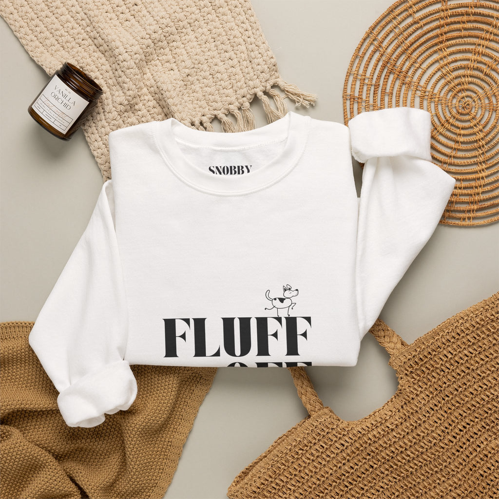 "Fluff Off" Heavy Crewneck Sweatshirt