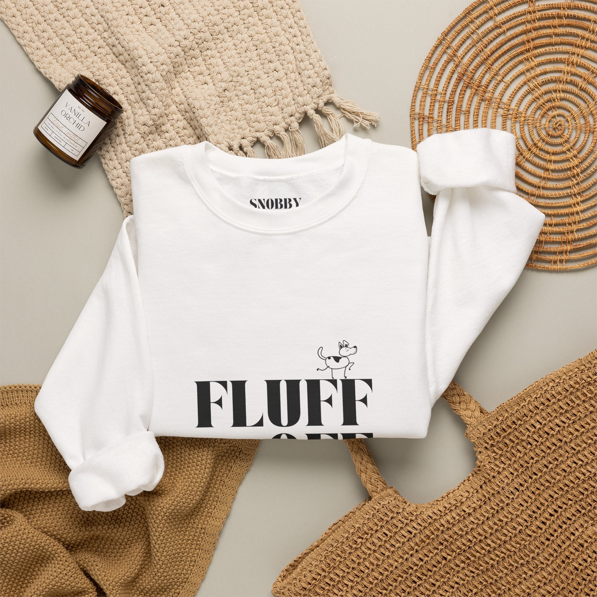 "Fluff Off" Heavy Crewneck Sweatshirt