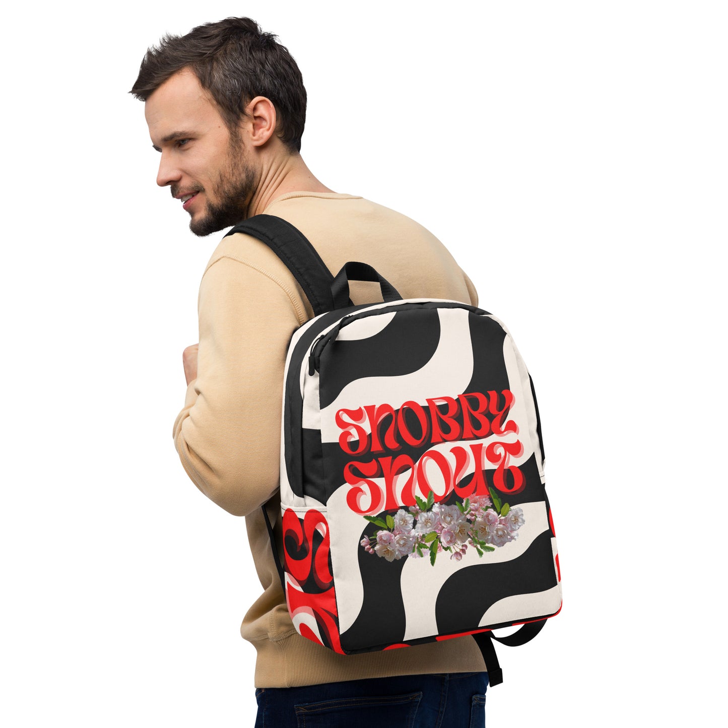 Snobby Flowers Minimalist Backpack