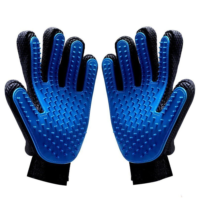deshedding grooming gloves